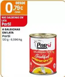 Intermarché Porsi - 6 salsichas em lata promoção