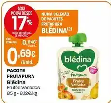 Intermarché Blédina - pacote frutapura promoção