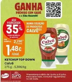 Intermarché Calvé - ketchup top down promoção