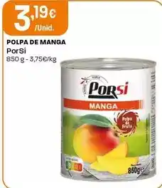 Intermarché Porsi - polpa de manga promoção