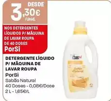 Intermarché Porsi - detergente líquido p/ maquina de lavar roupa promoção