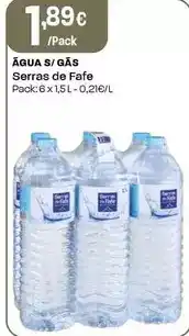 Intermarché Serras de fafe - água s/gás promoção