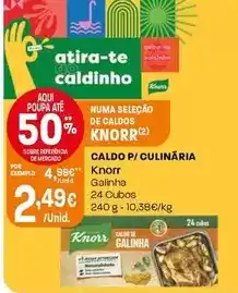 Intermarché Knorr - caldo p/culinaria promoção