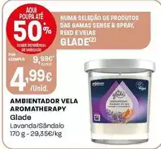 Intermarché Glade - ambientador vela aromatherapy promoção