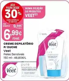 Intermarché Veet - creme depilatorio p/ duche promoção