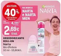 Intermarché Narta - desodorizante roll-on promoção
