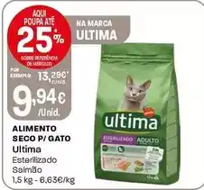 Intermarché Ultima - alimento seco p/gato promoção