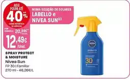 Intermarché Nivea sun - spray protect & moisture promoção