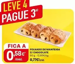 Intermarché Folhado de manteiga c/chocolate promoção