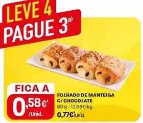 Intermarché Folhado de manteiga c/chocolate promoção