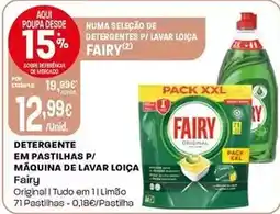 Intermarché Fairy - detergente em pastilhas p/ maquina de lavar loica promoção