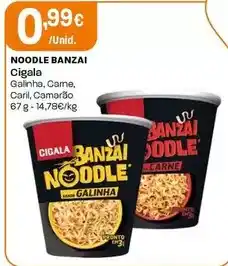 Intermarché Cigala - noodle banzai promoção