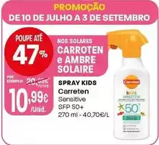 Intermarché Ambre solaire - spray kids carreten promoção