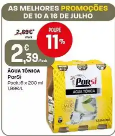 Intermarché Porsi - água tônica promoção