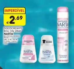 Meu Super Desodorizante roll on/ spray narta bio eficacia/ invisivel promoção