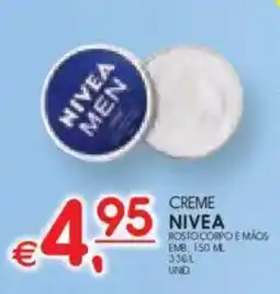 Meu Super Creme nivea rosto corpo e mãos promoção