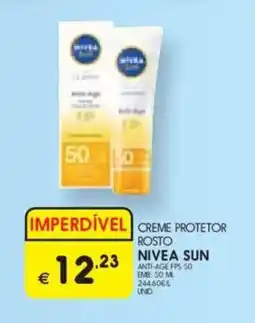 Meu Super Creme protetor rosto nivea sun anti-age fps 50 promoção
