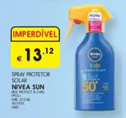 Meu Super Spray protetor solar Nivea sun kids protect & care FP50+ promoção