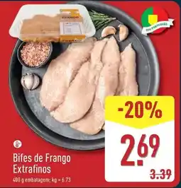 ALDI Bifes de frango extrafinos promoção