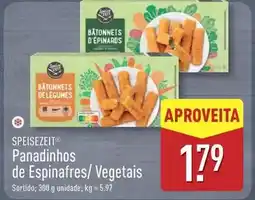 ALDI Panadinhos de espinafres/ vegetais promoção