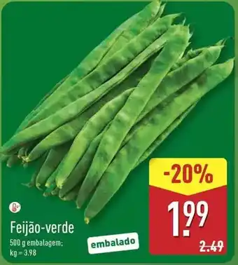 ALDI Feijão-verde promoção