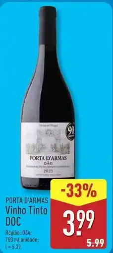 ALDI Vinho tinto doc promoção