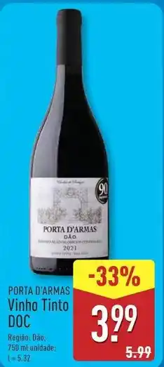 ALDI Vinho tinto doc promoção