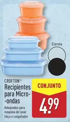 ALDI Recipientes para micro-ondas promoção