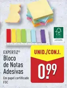 ALDI Bloco de notas adesivas promoção