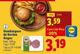 Lidl Angus - hamburguer de bovino promoção