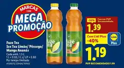 Lidl Lidl - fuze tea ice tea limao/ pêssego/ manga ananas promoção