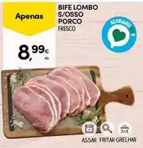 Continente Bife lombo s/osso porco fresco promoção