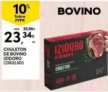 Continente Izidoro - chuleton de bovino promoção