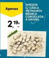 Continente A+ - ameijoa c/casca vietnamita branca congelada a granel promoção