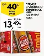 Continente Super bock - cerveja c/ álcool t/ r promoção