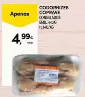 Continente Codorniz de coppaco promoção
