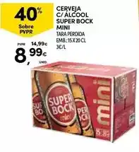 Continente Mini - cerveja c/ alcool super bock promoção