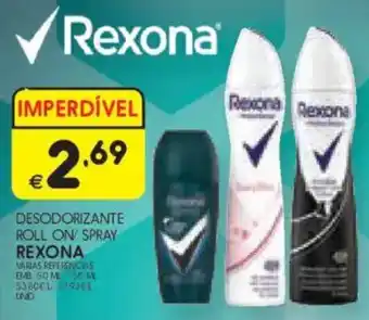 Meu Super Desodorizante roll on spray rexona promoção