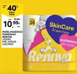 Continente Renova - papel higienico purissimo promoção