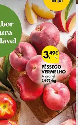 Pingo Doce Pêssego vermelho a granel promoção