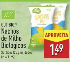 ALDI Gut bio - nachos de milho biologicos promoção
