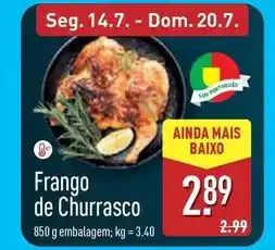 ALDI Frango de churrasco promoção