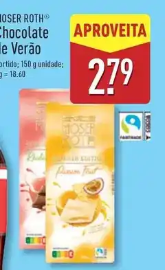ALDI Moser roth - chocolate e verão promoção