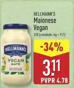 ALDI Hellmann's - maionese vegan promoção