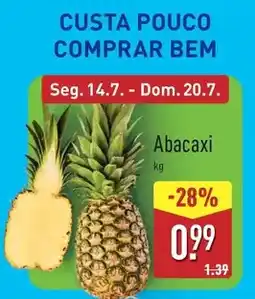 ALDI Abacaxi promoção