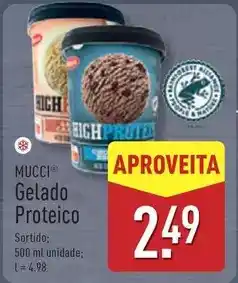 ALDI Gelado proteico promoção