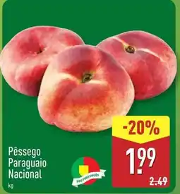 ALDI Nacional - pêssego paraguaio promoção