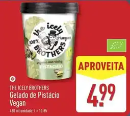 ALDI The icely brothers - gelado de pistacio vegan promoção