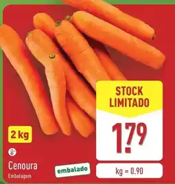 ALDI Cenoura promoção