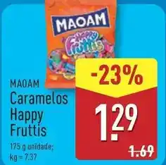 ALDI Maoam - caramelos happy fructis promoção